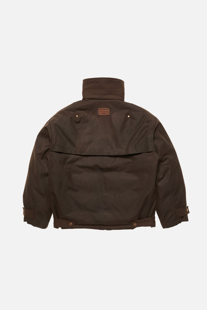 Acne Studios Waxed canvas blouson jacket - Dark brown