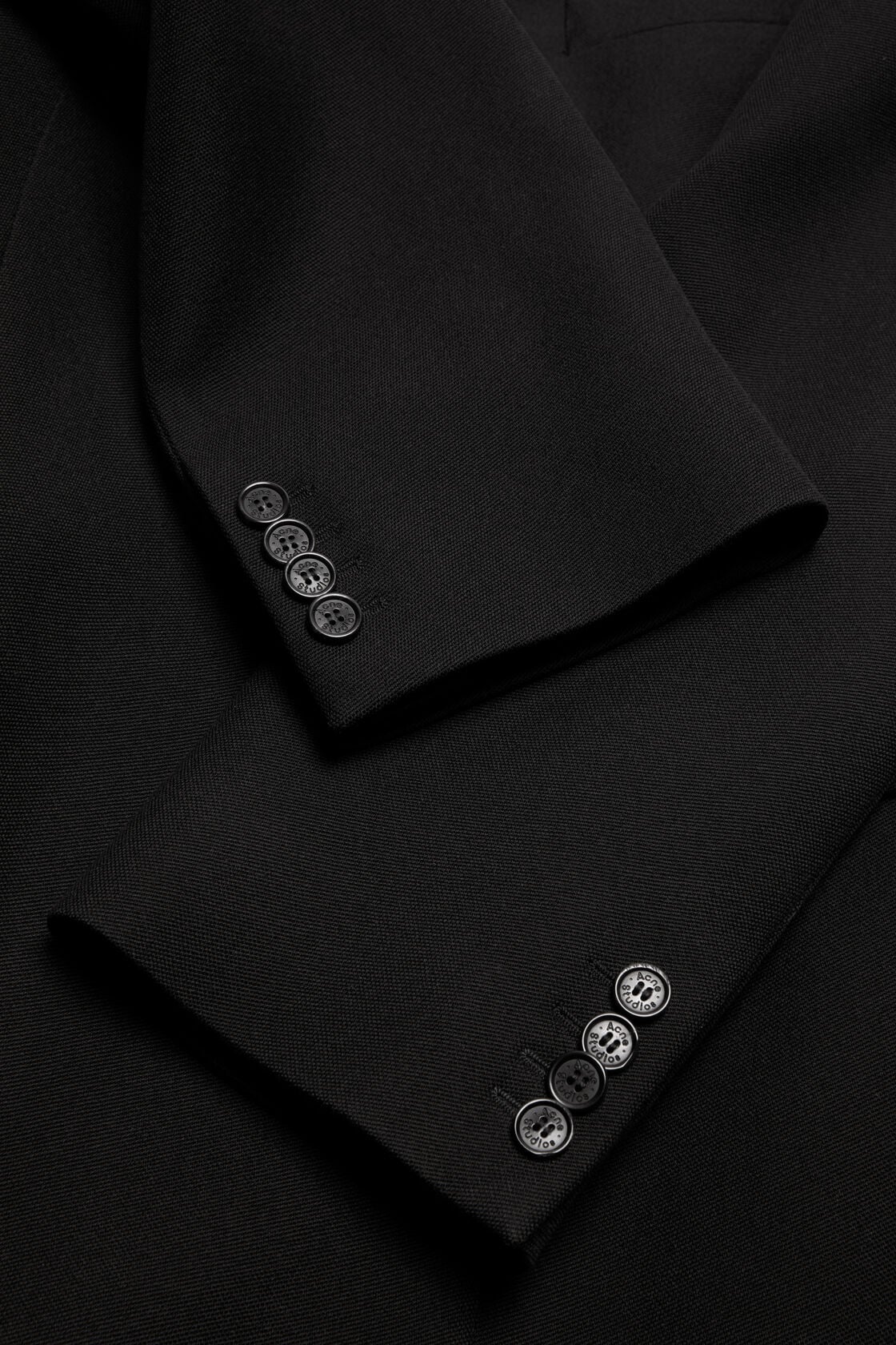 Acne Studios Double-breasted wool coat - Black