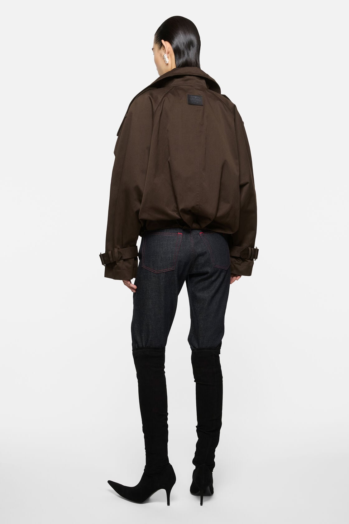 Acne Studios Short trench coat - Chestnut brown