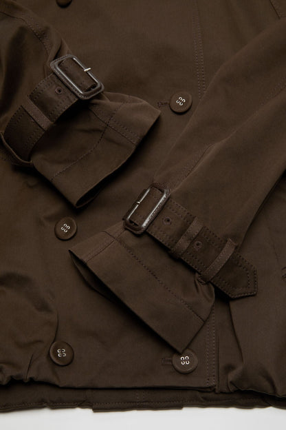 Acne Studios Short trench coat - Chestnut brown
