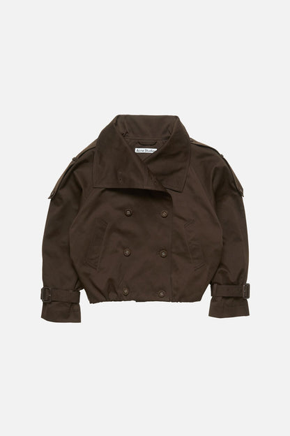 Acne Studios Short trench coat - Chestnut brown