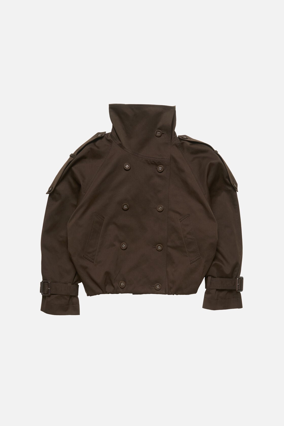 Acne Studios Short trench coat - Chestnut brown