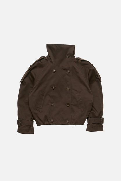 Acne Studios Short trench coat - Chestnut brown