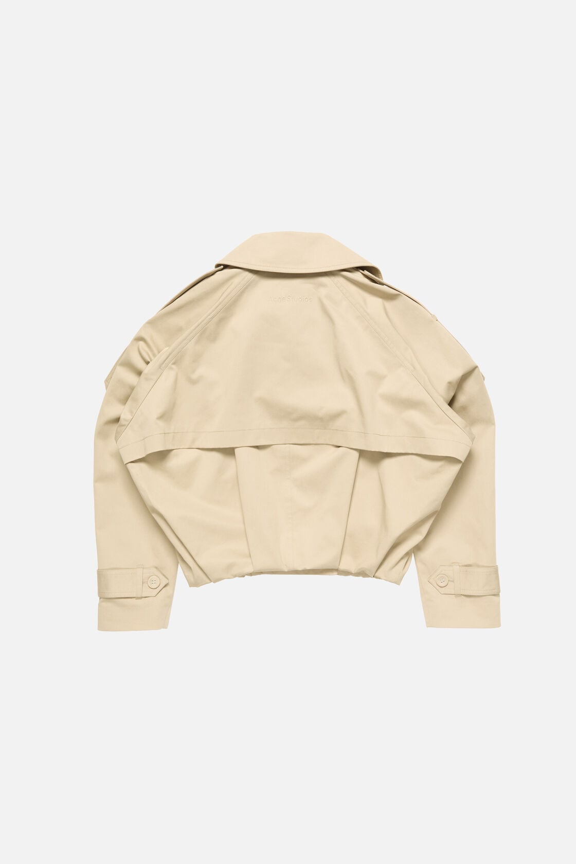 Acne Studios Short trench coat - Pale beige