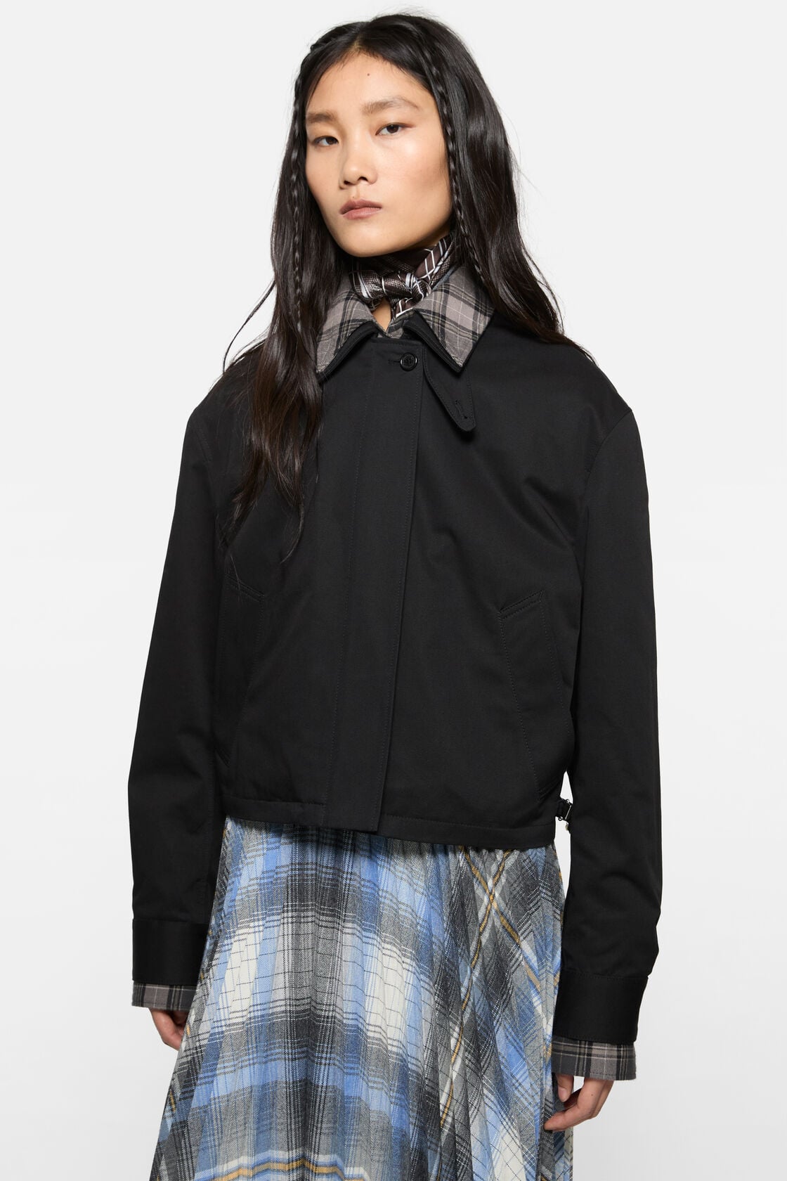 Acne Studios Layered twill jacket - Black