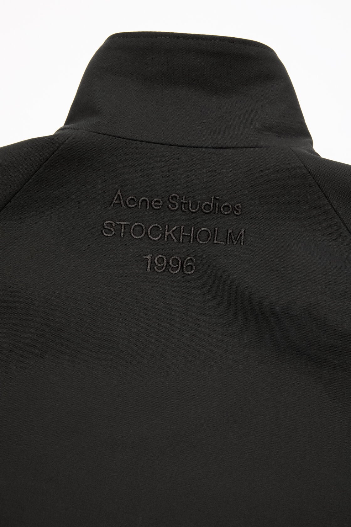 Acne Studios Satin logo jacket - Black
