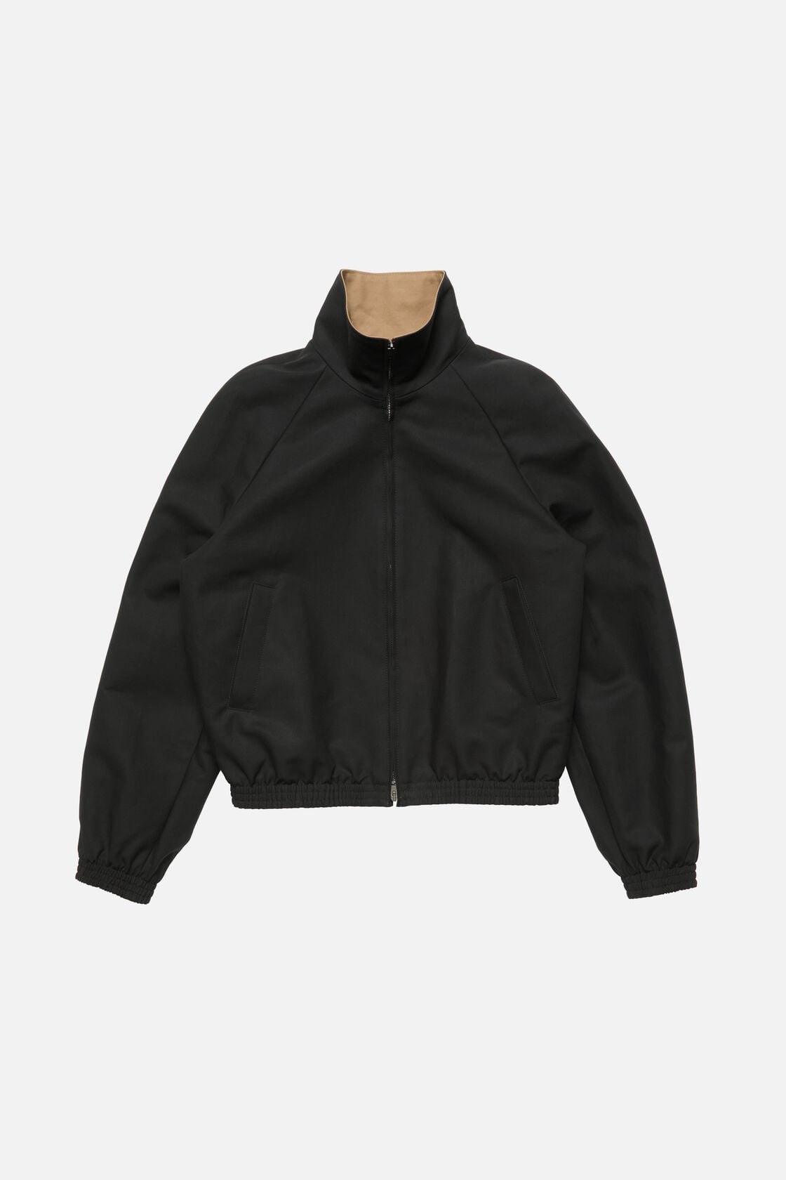 Acne Studios Satin logo jacket - Black