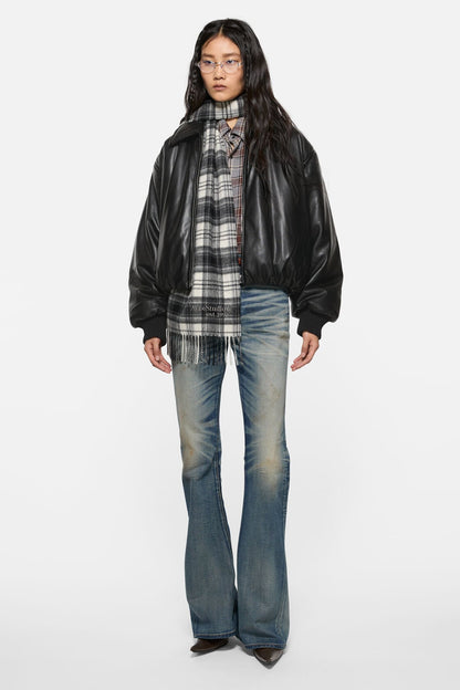 Acne Studios Faux leather bomber jacket - Black