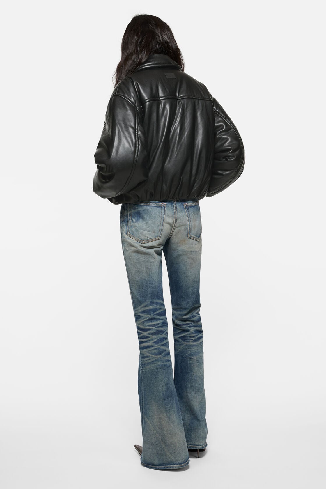 Acne Studios Faux leather bomber jacket - Black