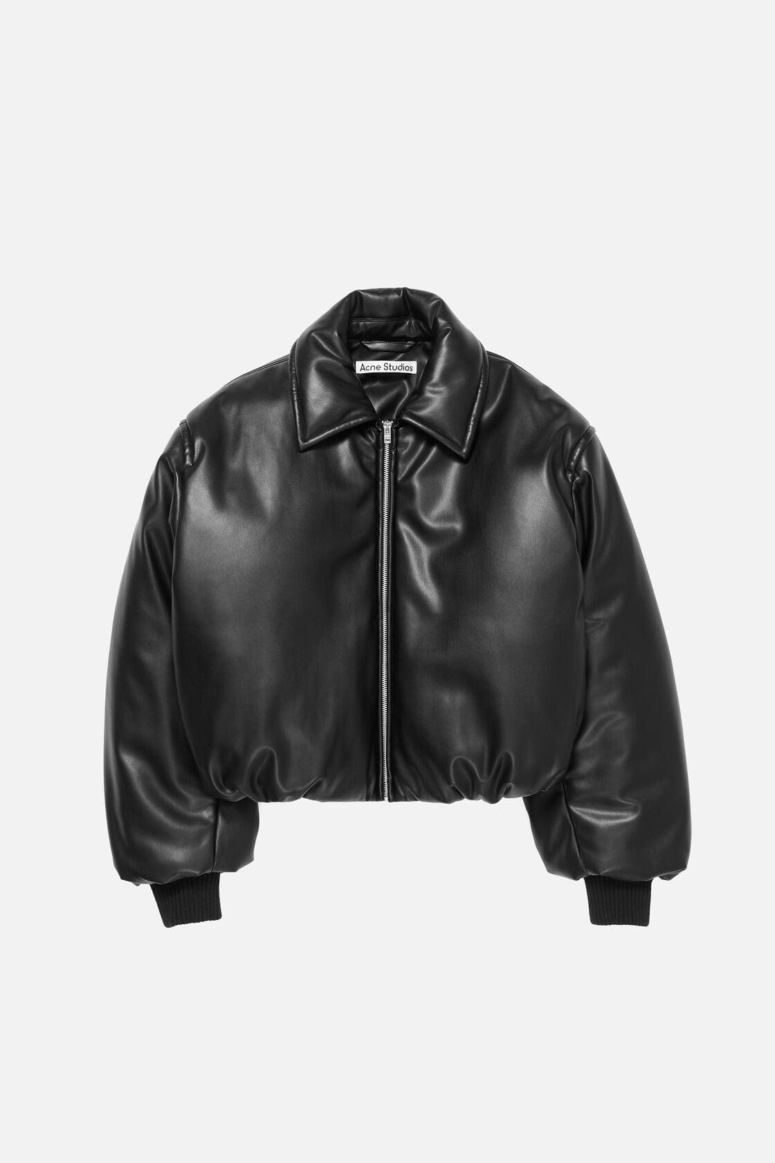 Acne Studios Faux leather bomber jacket - Black