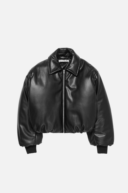 Acne Studios Faux leather bomber jacket - Black