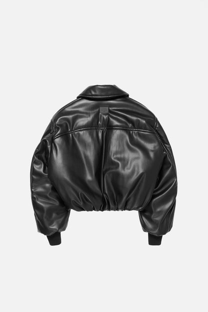 Acne Studios Faux leather bomber jacket - Black