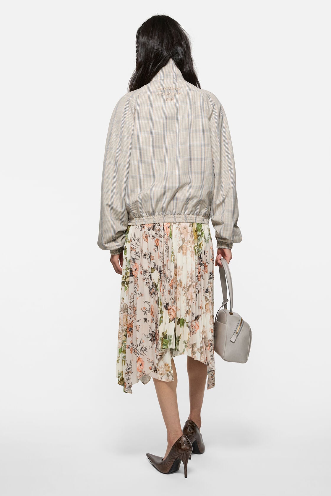 Acne Studios Lightweight check jacket - Brown/blue