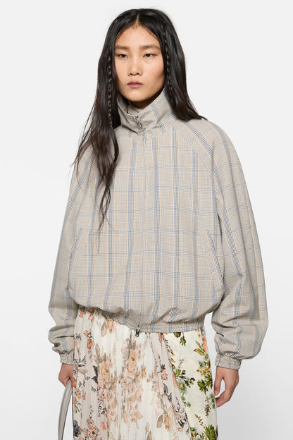 Acne Studios Lightweight check jacket - Brown/blue