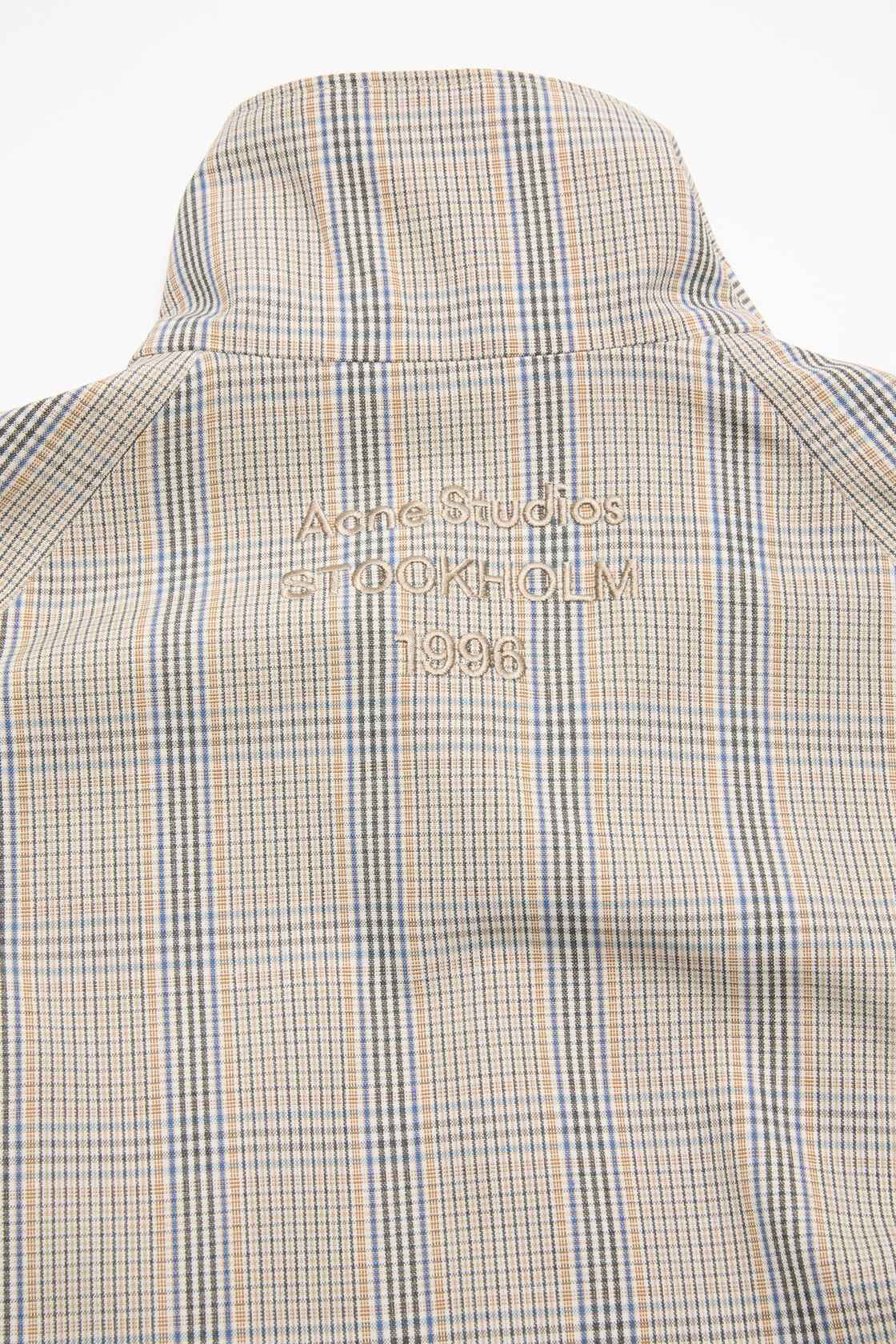 Acne Studios Lightweight check jacket - Brown/blue