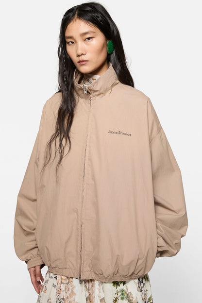 Acne Studios Washed logo jacket - Mushroom beige