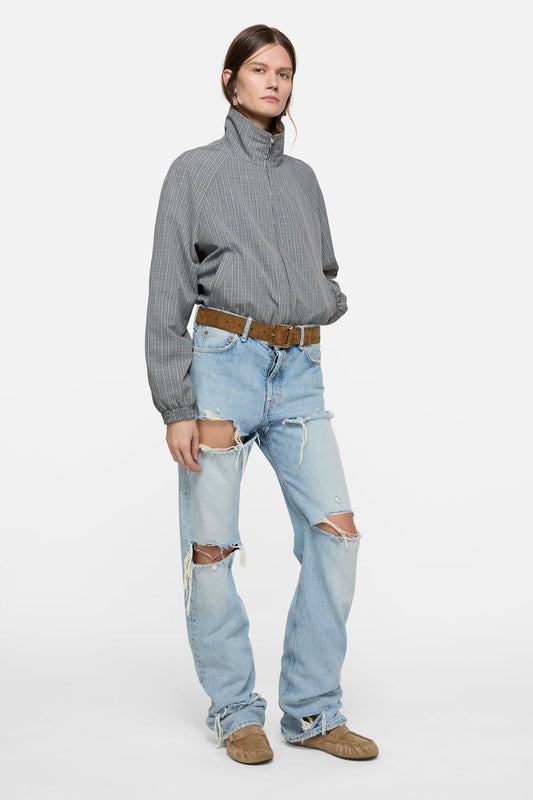 Acne Studios Technical check jacket - Multi grey