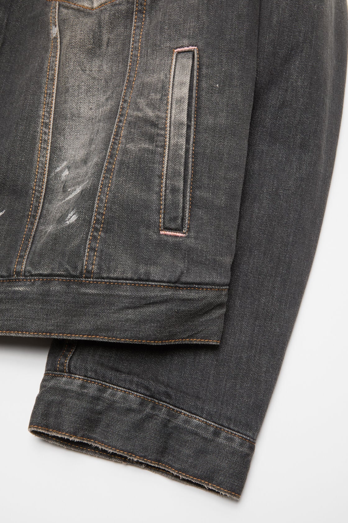 Acne Studios Washed denim jacket - Black