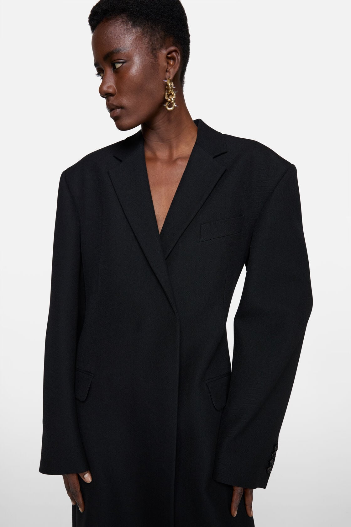 Acne Studios Double-breasted wool coat - Black