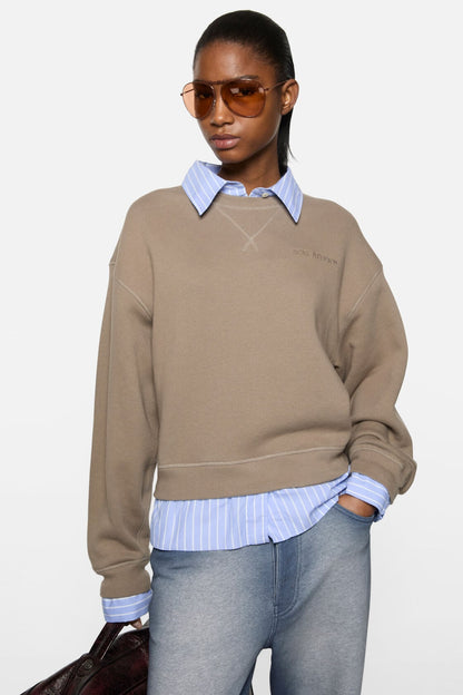 Acne Studios Layered sweatshirt - Beige/blue