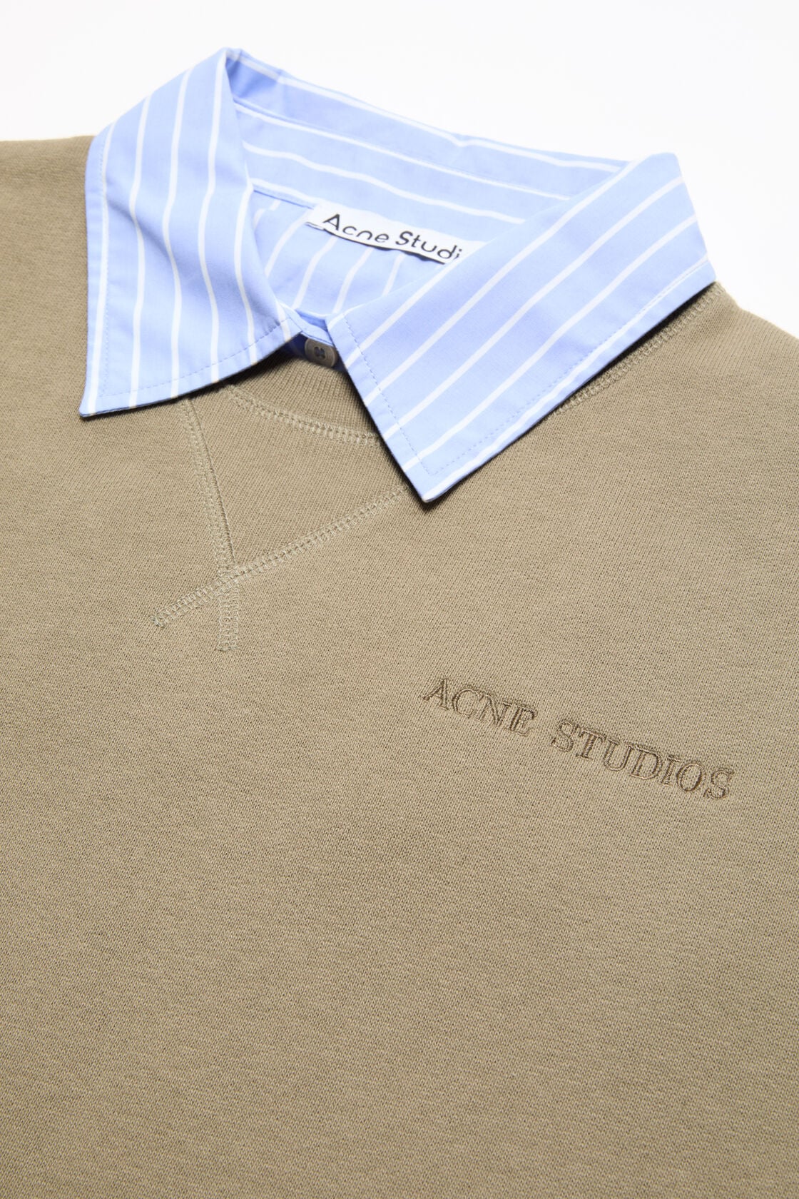 Acne Studios Layered sweatshirt - Beige/blue