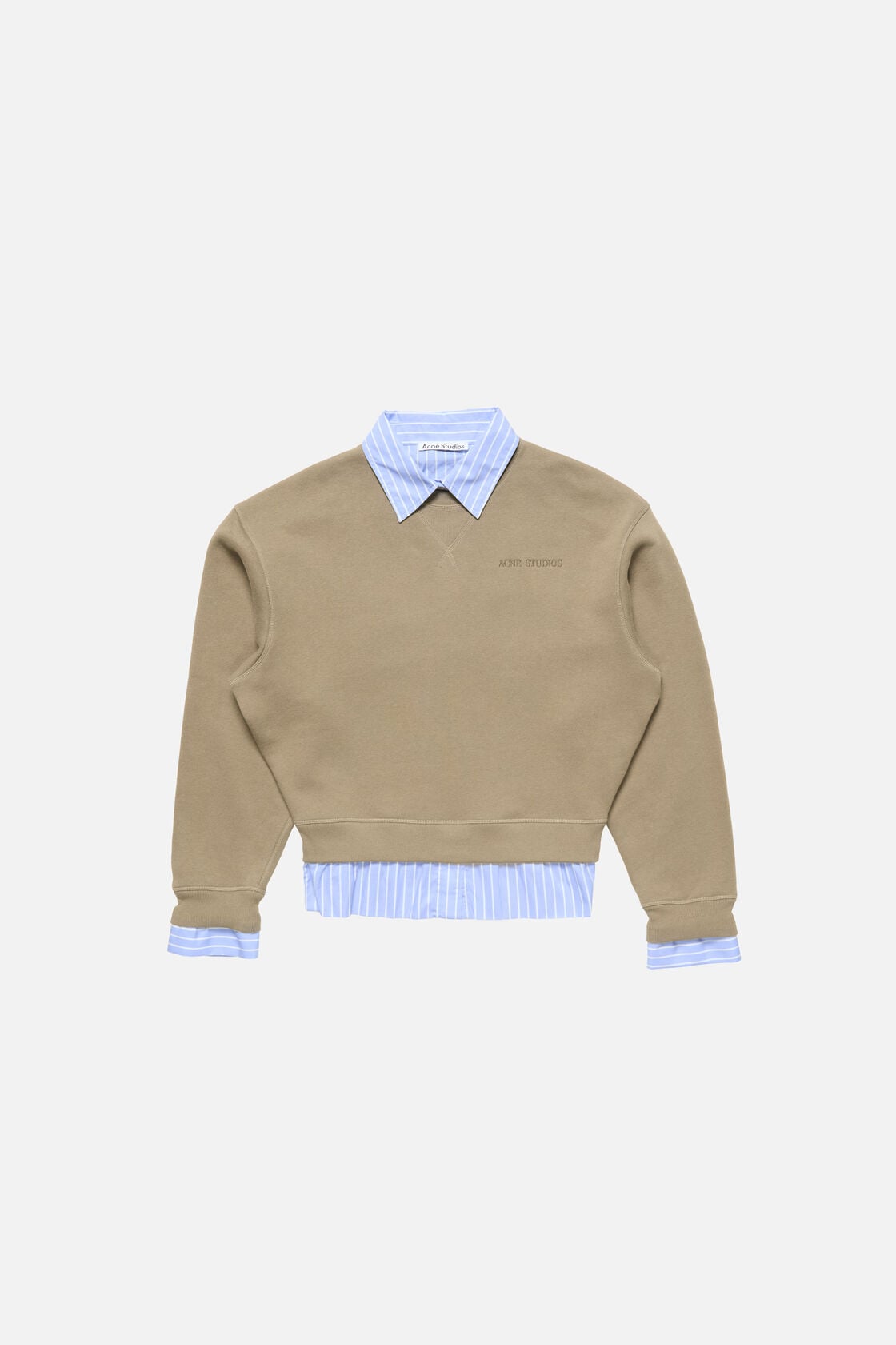 Acne Studios Layered sweatshirt - Beige/blue