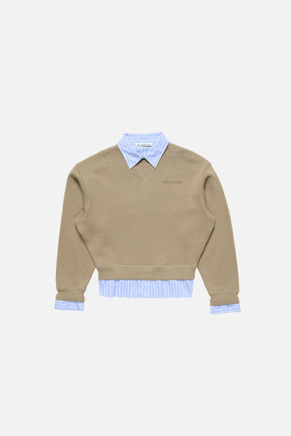 Acne Studios Layered sweatshirt - Beige/blue