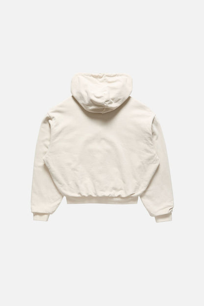 Acne Studios Fleece hoodie with logo - Pebble beige