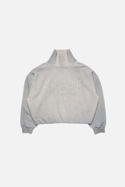 Acne Studios Fleece sweatshirt with logo - Grey Melange