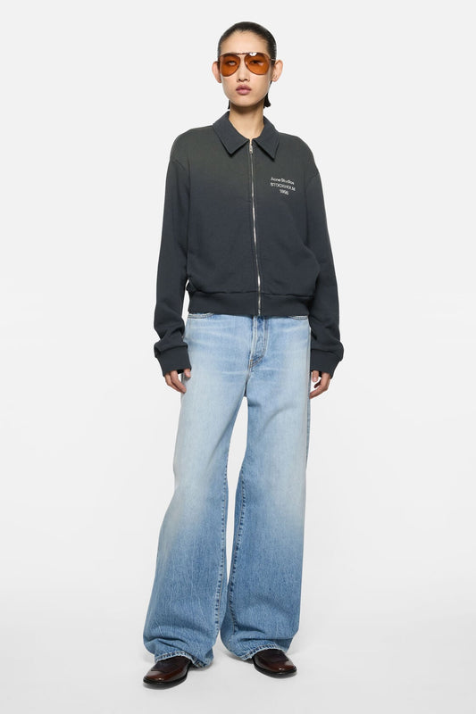 Acne Studios Cardigan with collar - Faded black