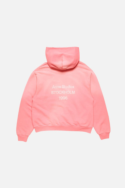 Acne Studios Fleece logo hoodie - Tango pink