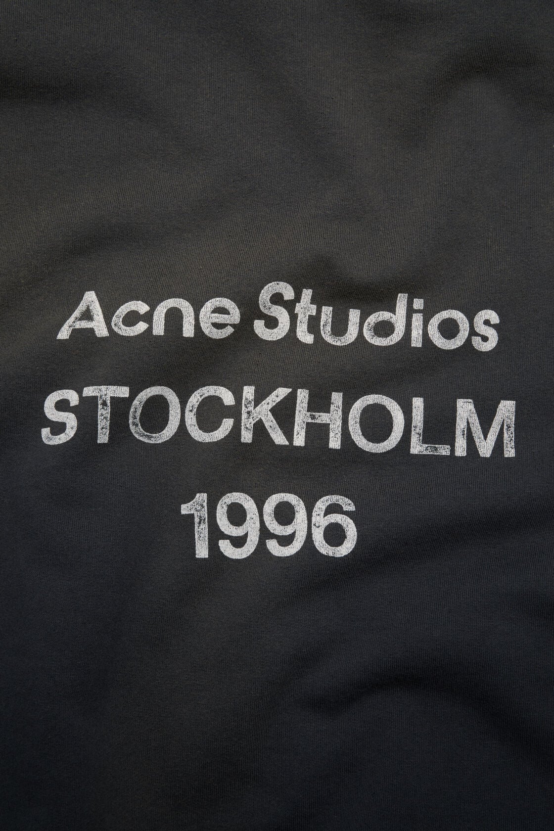 Acne Studios Fleece logo hoodie - Black