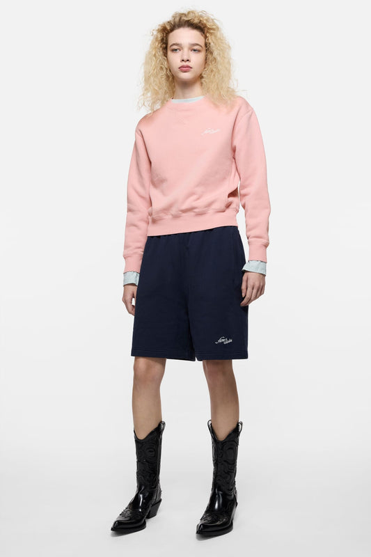 Acne Studios Fleece sweatshirt with logo - Faded pink