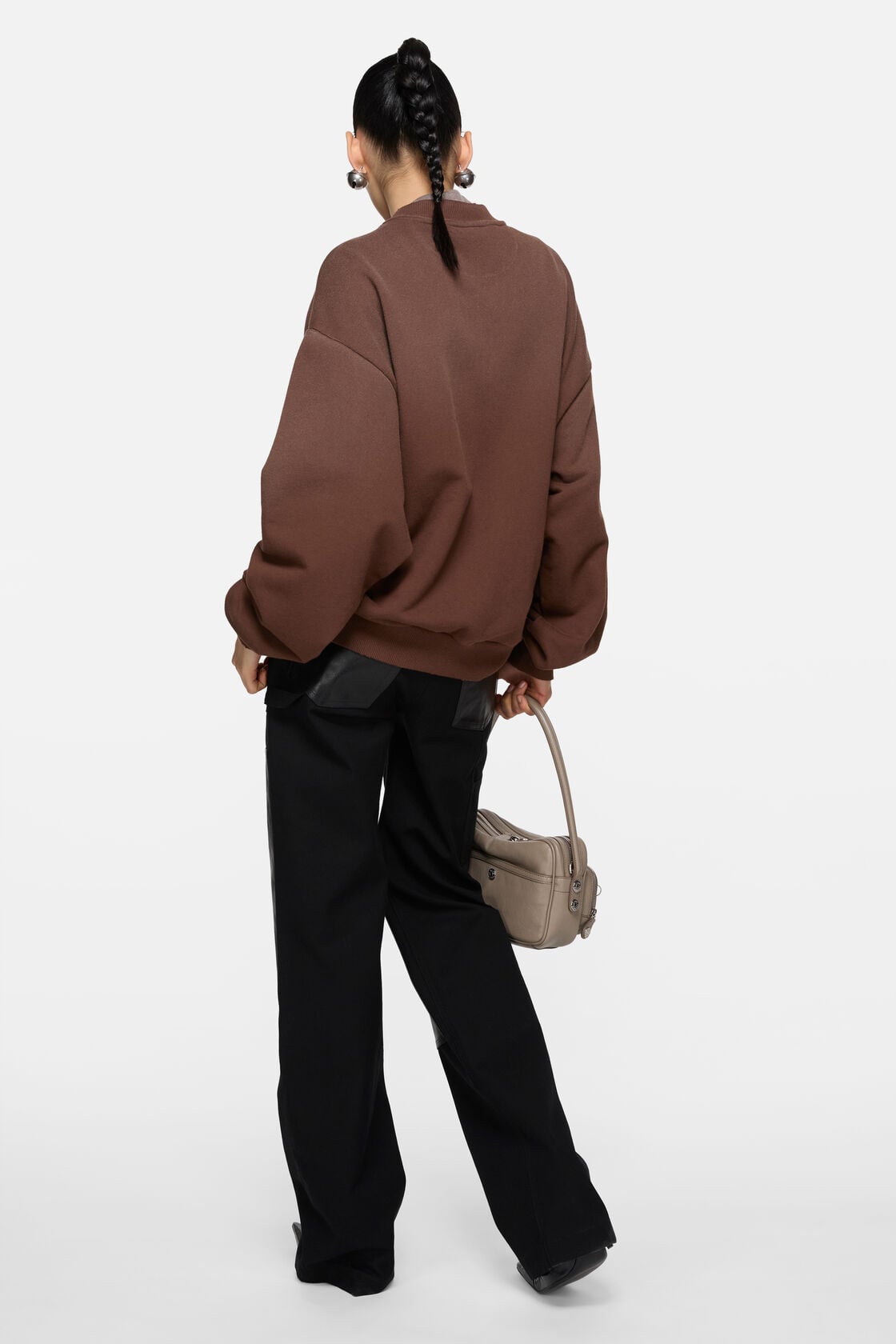 Acne Studios Washed zip-up cardigan - Chocolate brown