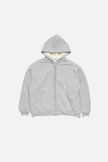 Acne Studios Vintage fleece logo hoodie - Grey Melange