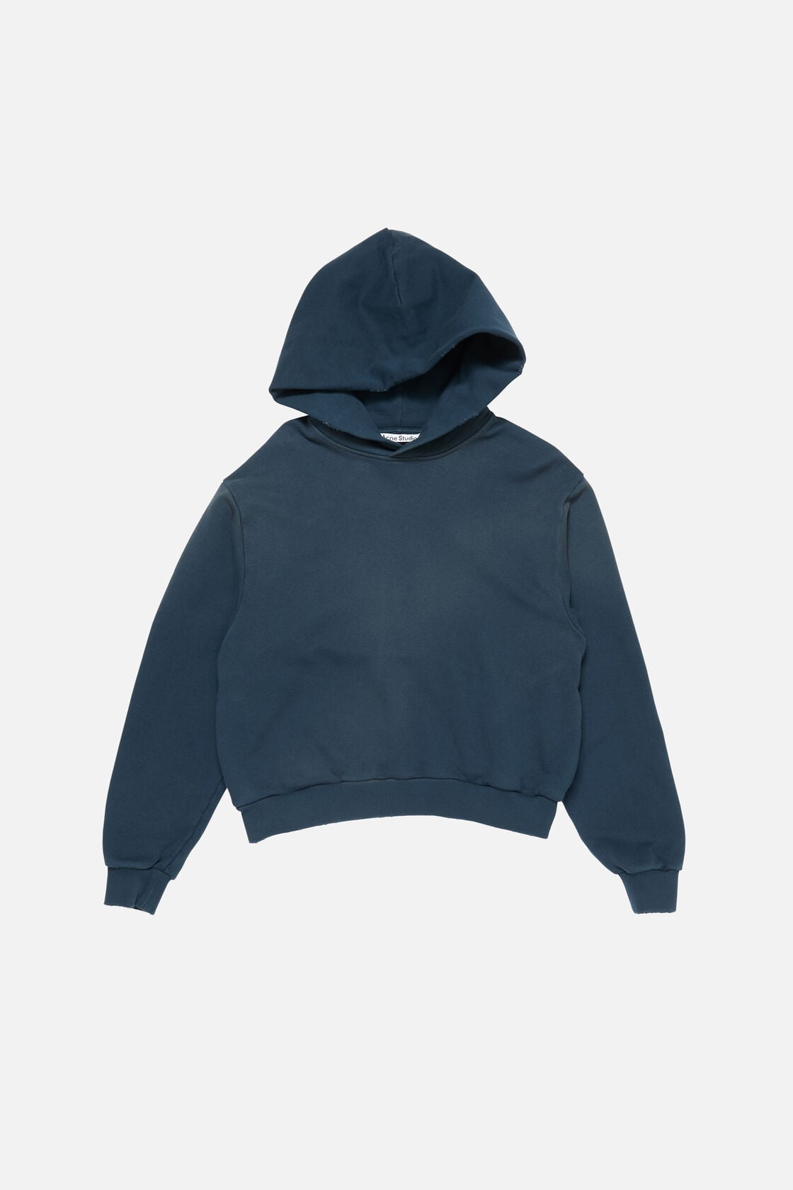 Acne Studios Fleece logo hoodie - Deep blue