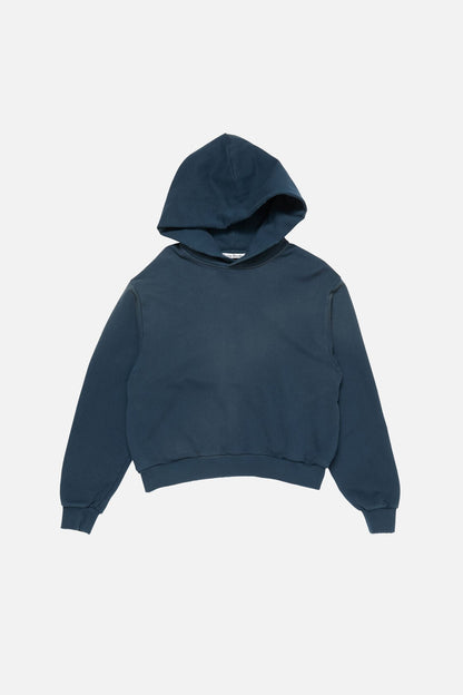 Acne Studios Fleece logo hoodie - Deep blue