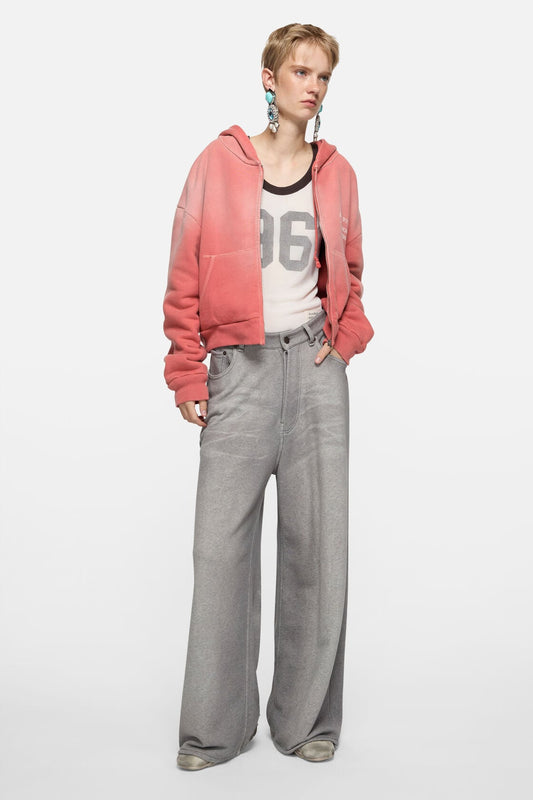 Acne Studios Sprayed zip hoodie - Red