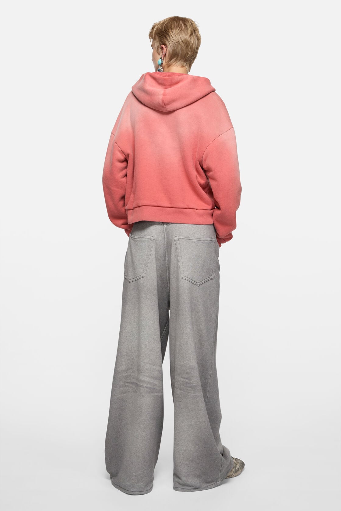 Acne Studios Sprayed zip hoodie - Red