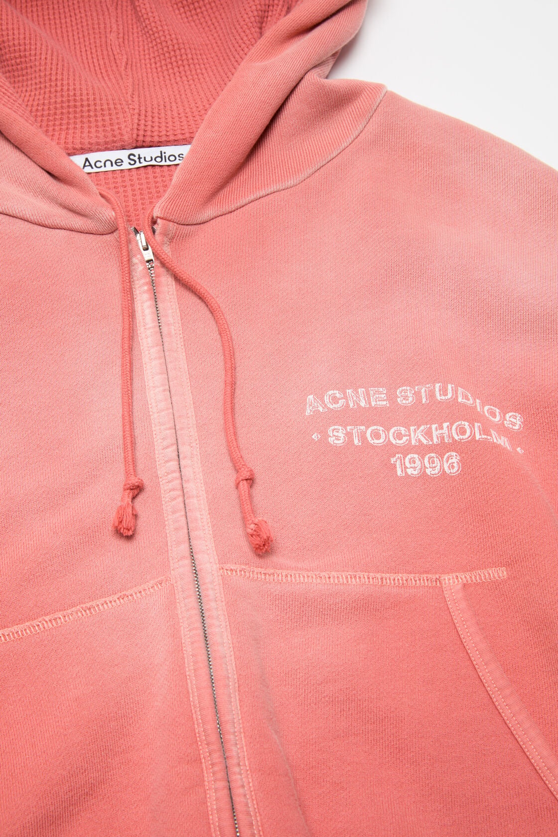 Acne Studios Sprayed zip hoodie - Red