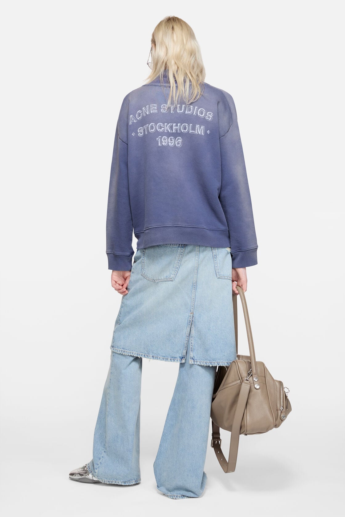 Acne Studios Sprayed logo sweatshirt - Navy