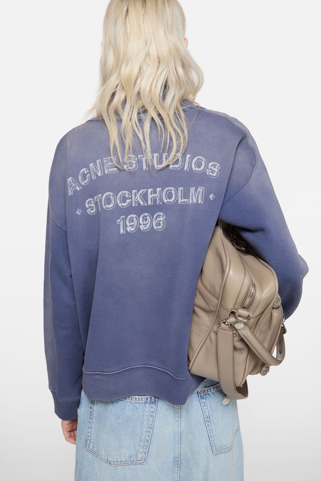 Acne Studios Sprayed logo sweatshirt - Navy