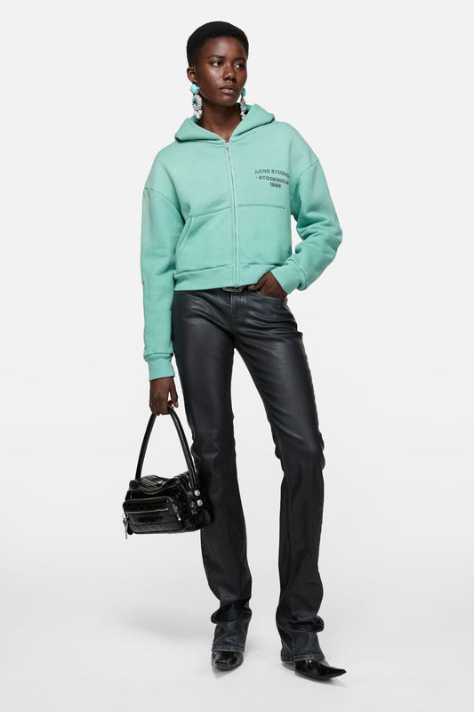 Acne Studios Sprayed zip hoodie - Mint green