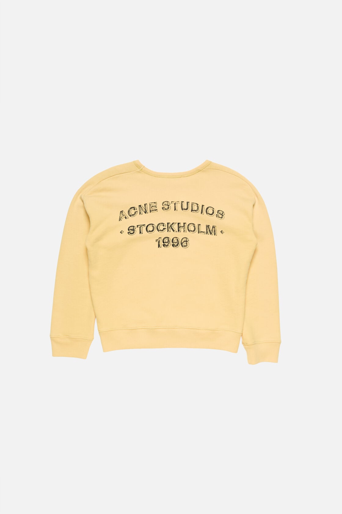 Acne Studios Sprayed logo sweatshirt - Light yellow