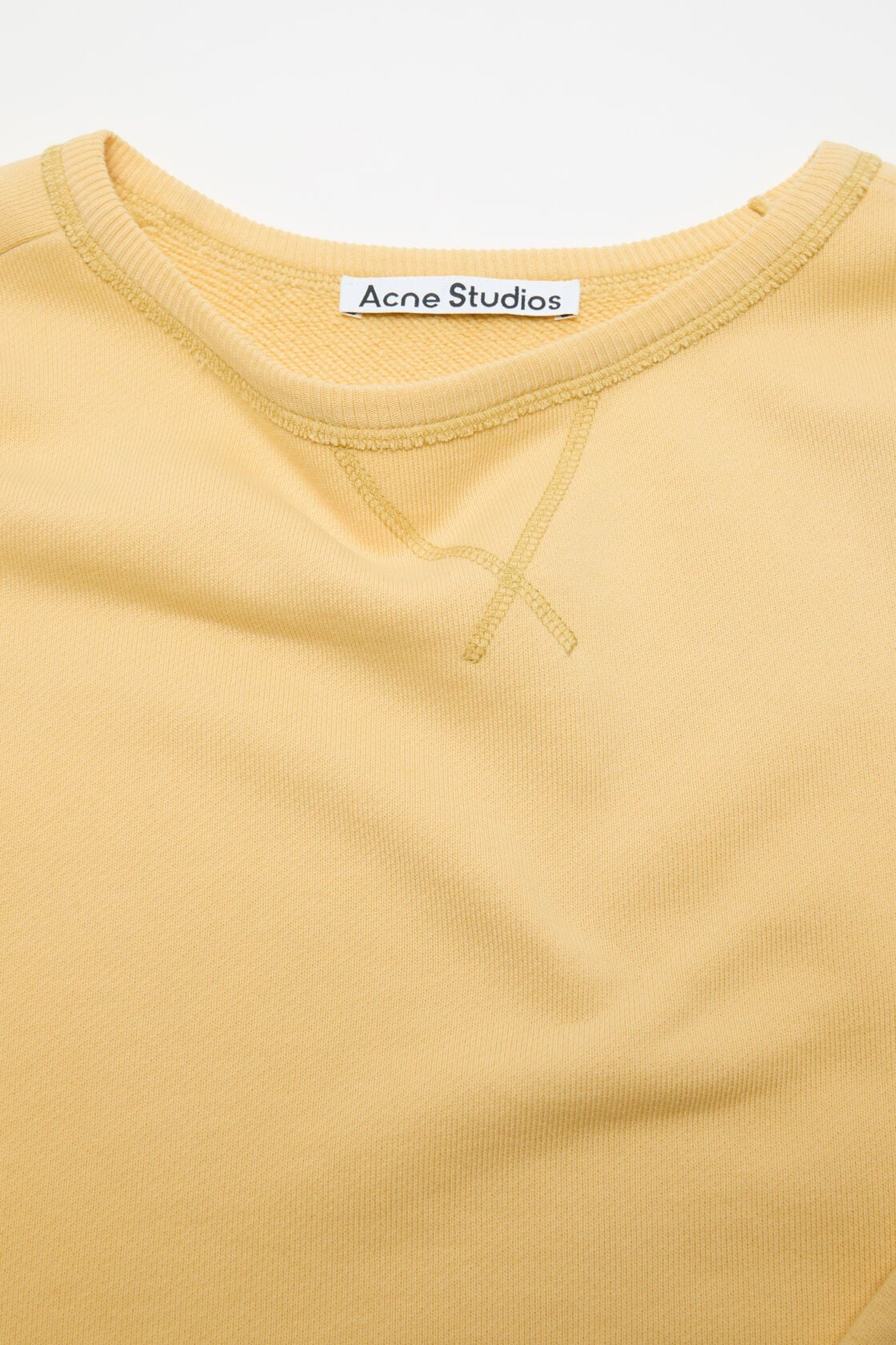 Acne Studios Sprayed logo sweatshirt - Light yellow