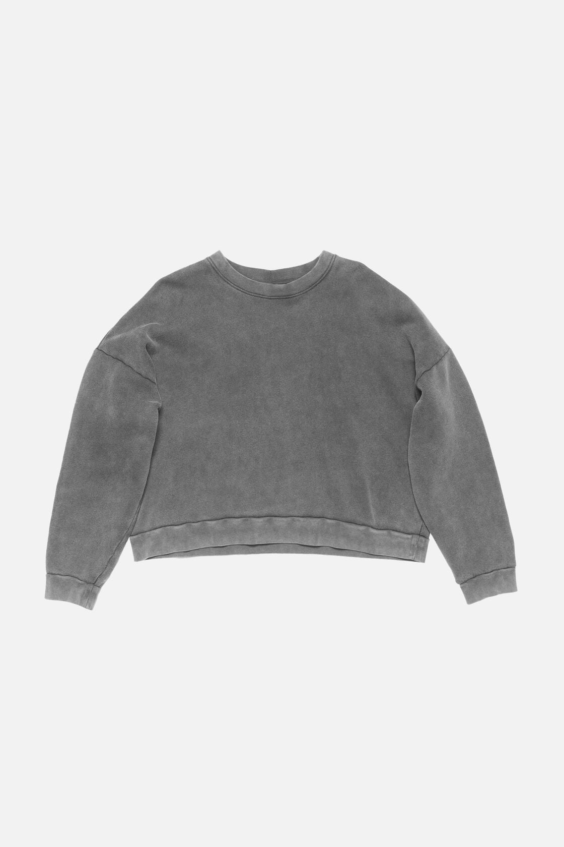 Acne Studios Rubber logo fleece sweatshirt - Faded black
