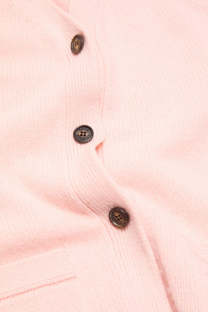 Acne Studios Cashmere V-Neck Cardigan - Light Rose Pink