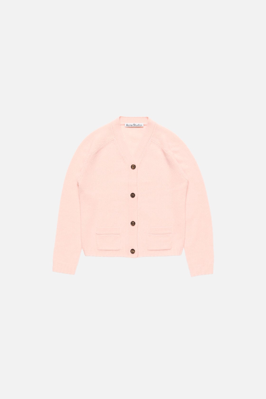 Acne Studios Cashmere V-Neck Cardigan - Light Rose Pink