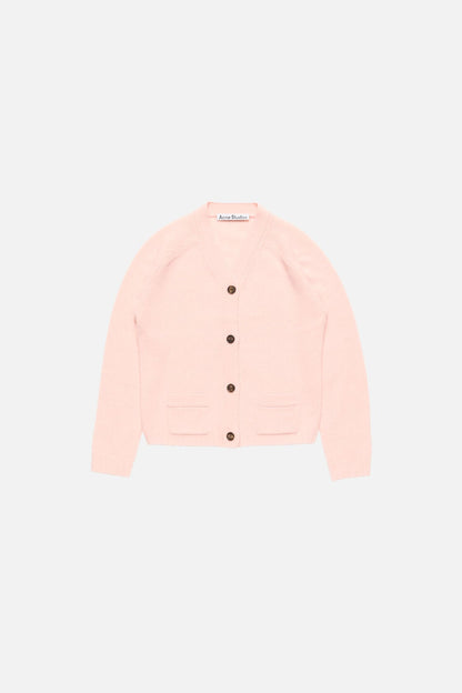 Acne Studios Cashmere V-Neck Cardigan - Light Rose Pink