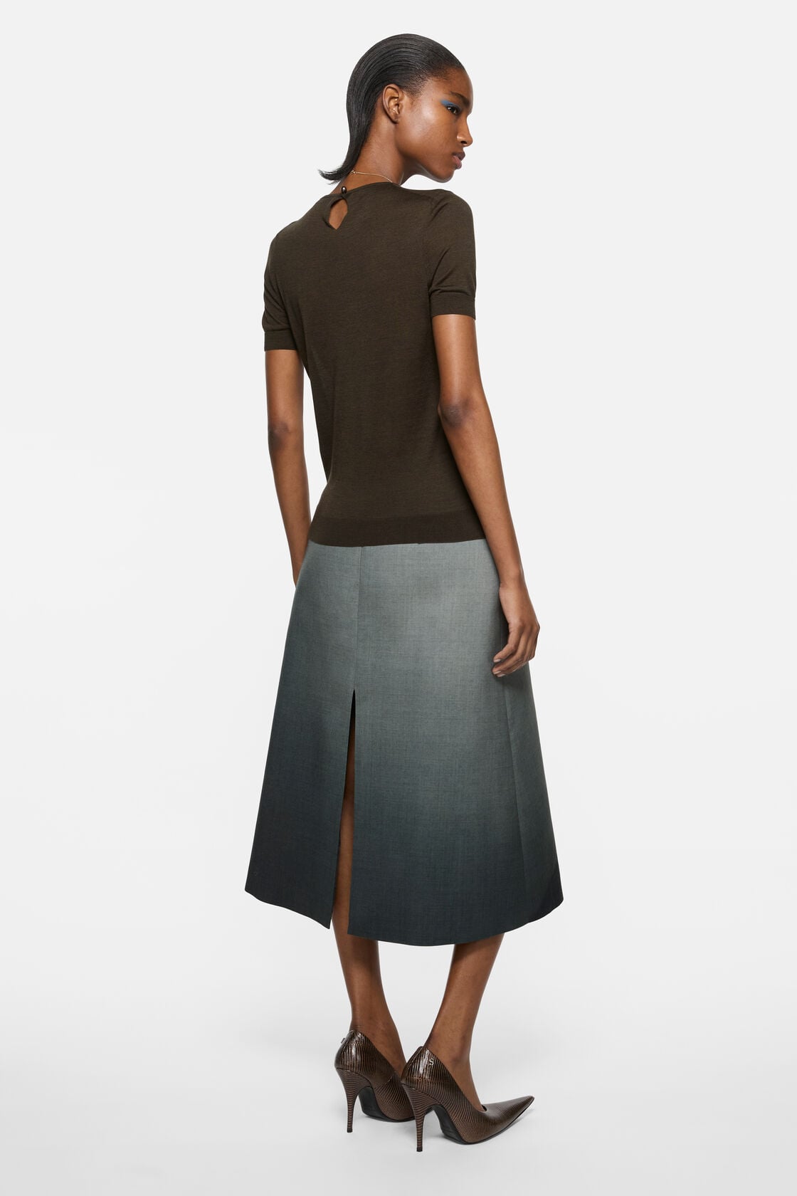 Acne Studios Silk knit top - Dark brown